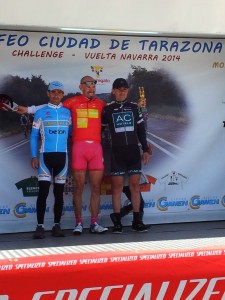 Podium Vuelta Navarra 2014. Foto: G.D. Betón