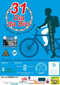 Cartel Día de la Bici en Orense