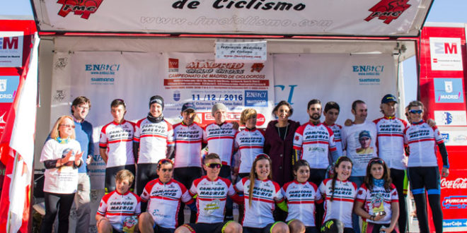 Campeones de Ciclocross de Madrid 2016. Foto: FMC