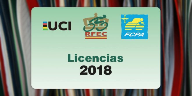 precio licencia ciclismo Asturias 2018